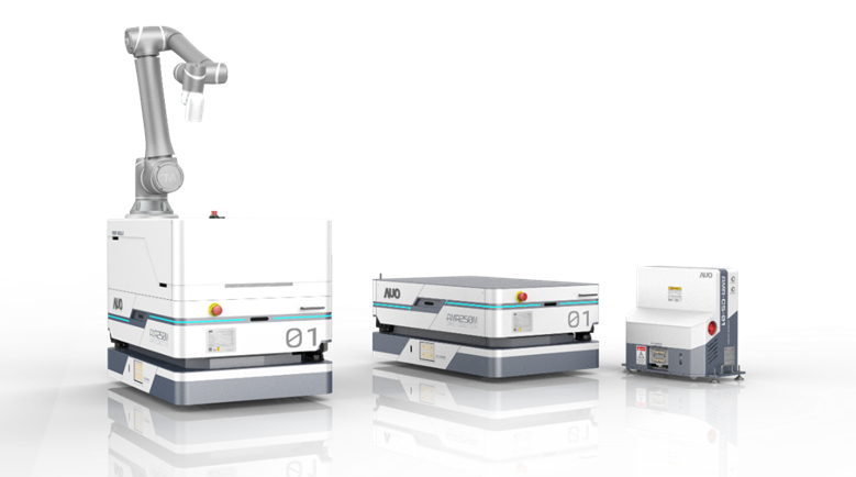新航數位開發的自主式移動機器人（AMR250M），搭配全向輪並結合AI演算法、2D LiDAR、3D攝影機等技術，協助客戶實現產線全自動化